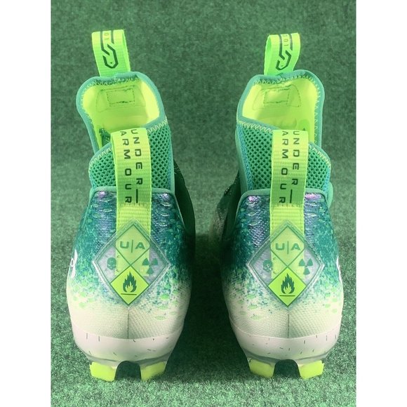 Under Armour Spotlight Lux‎ MC 2.0 Football Cleats Size 12.5 Green 3025082-301